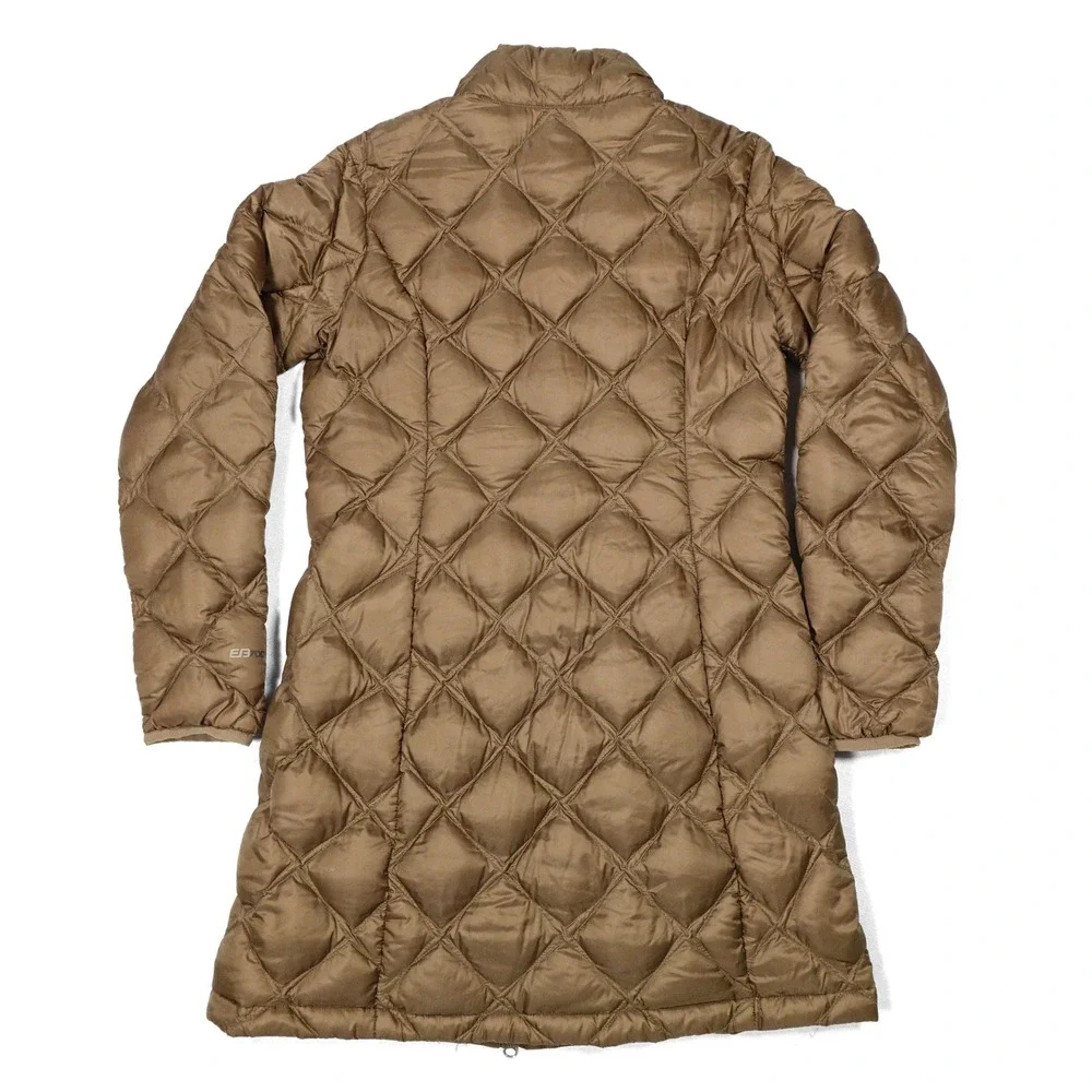 EDDIE‎ BAUER Women's Brown Bronze EB700 Quilt Goose Down Parka Winter Jacket